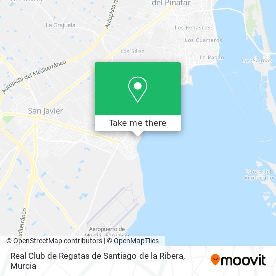 Real Club de Regatas de Santiago de la Ribera map