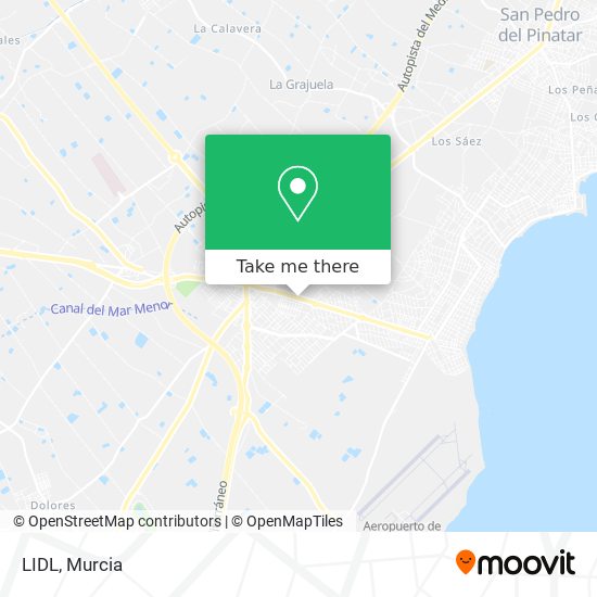 mapa LIDL