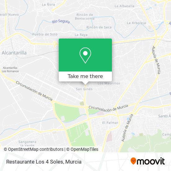 mapa Restaurante Los 4 Soles
