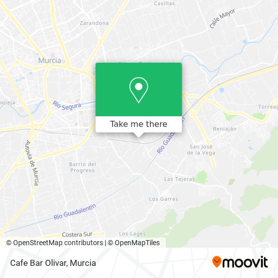 mapa Cafe Bar Olivar