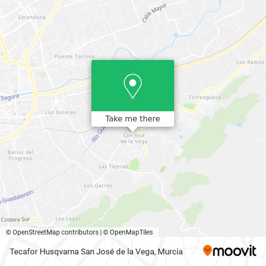 mapa Tecafor Husqvarna San José de la Vega