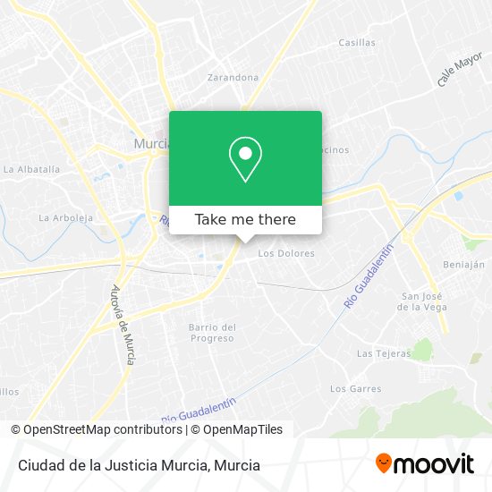 Ciudad de la Justicia Murcia map