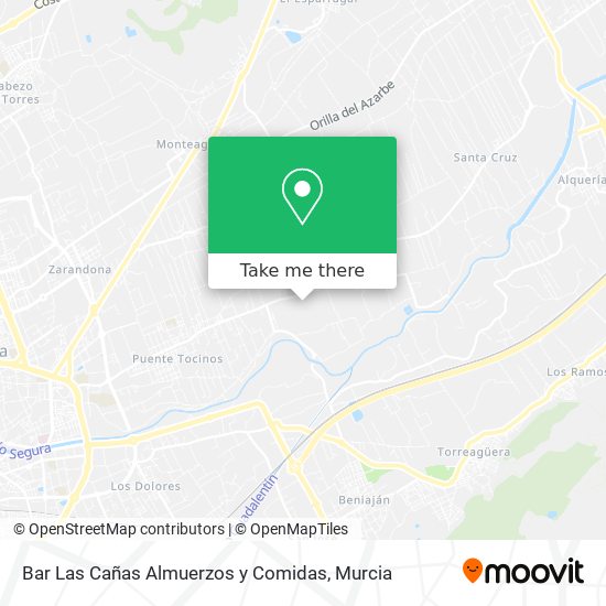 Bar Las Cañas Almuerzos y Comidas map