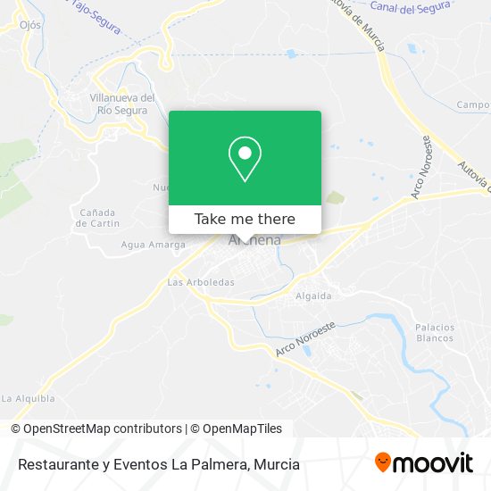 mapa Restaurante y Eventos La Palmera