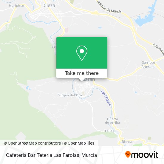 Cafeteria Bar Teteria Las Farolas map