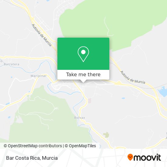 Bar Costa Rica map