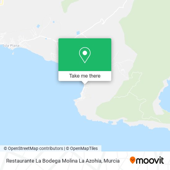 Restaurante La Bodega Molina La Azohía map