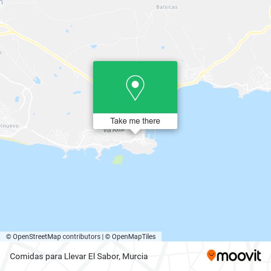 mapa Comidas para Llevar El Sabor