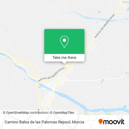 Camino Balsa de las Palomas Repsol map