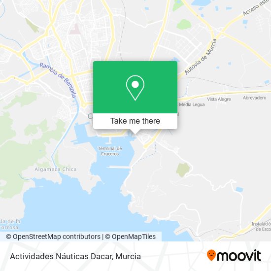 Actividades Náuticas Dacar map