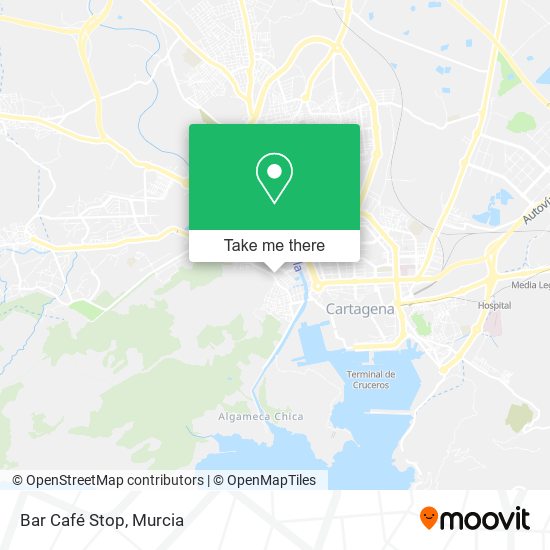 Bar Café Stop map