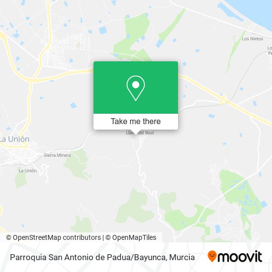 mapa Parroquia San Antonio de Padua / Bayunca