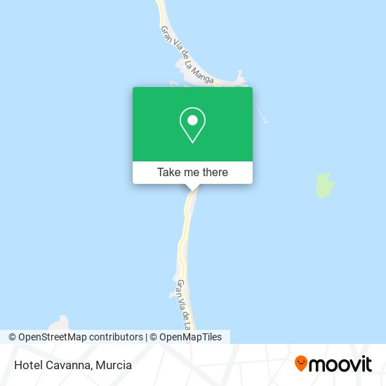 Hotel Cavanna map