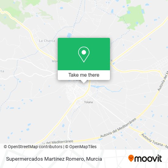 mapa Supermercados Martínez Romero