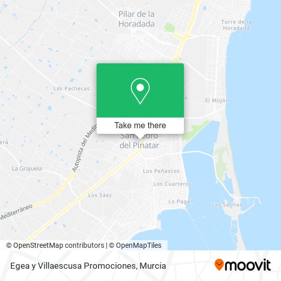 Egea y Villaescusa Promociones map