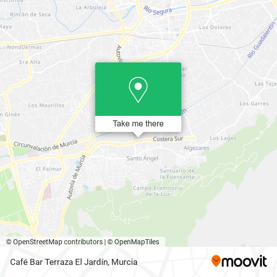 Café Bar Terraza El Jardín map