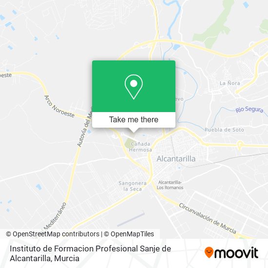 mapa Instituto de Formacion Profesional Sanje de Alcantarilla