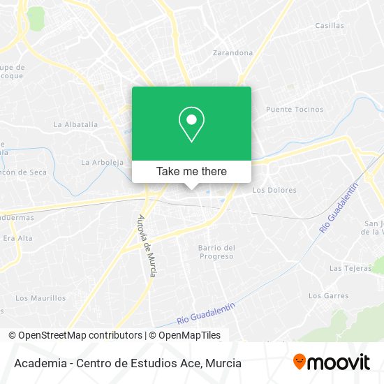 Academia - Centro de Estudios Ace map