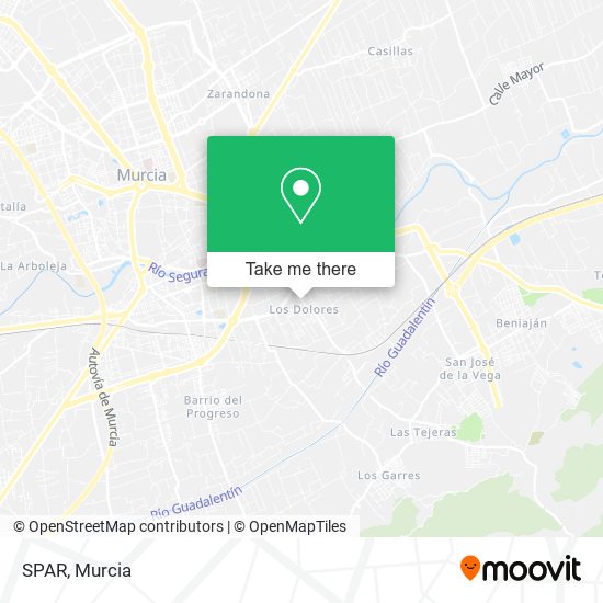 mapa SPAR