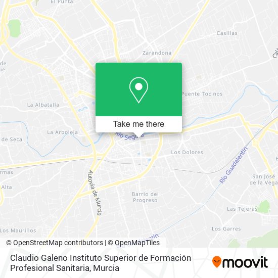 Claudio Galeno Instituto Superior de Formación Profesional Sanitaria map