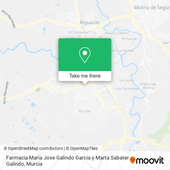 mapa Farmacia Maria Jose Galindo Garcia y Marta Sabater Galindo