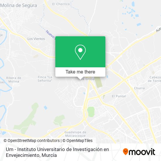 Um - Instituto Universitario de Investigación en Envejecimiento map