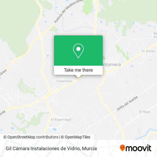 Gil Cámara Instalaciones de Vidrio map