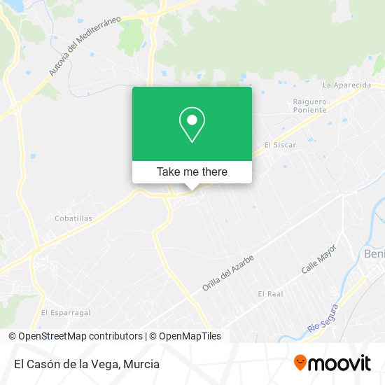 El Casón de la Vega map