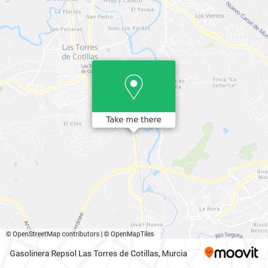 Gasolinera Repsol Las Torres de Cotillas map