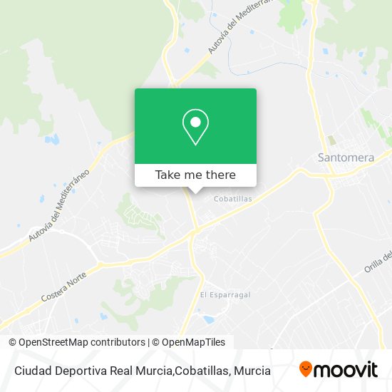 Ciudad Deportiva Real Murcia,Cobatillas map