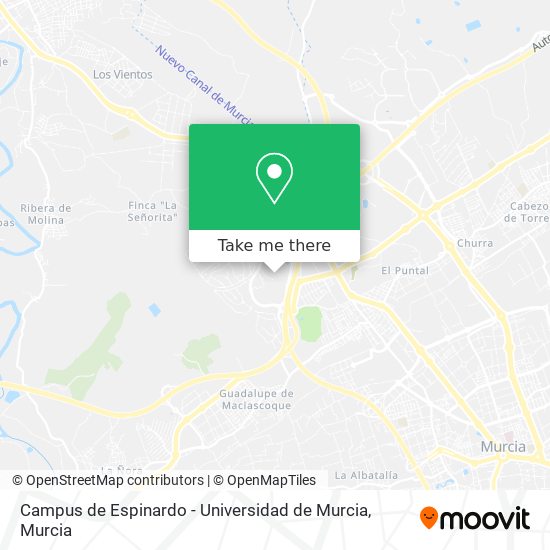 mapa Campus de Espinardo - Universidad de Murcia