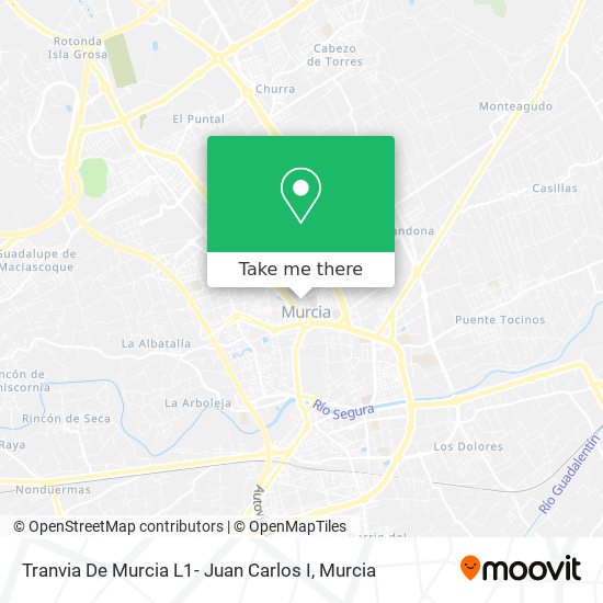Tranvia De Murcia L1- Juan Carlos I map