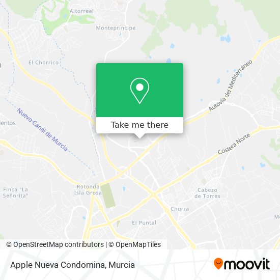 Apple Nueva Condomina map