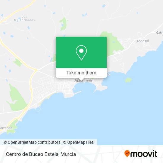 mapa Centro de Buceo Estela