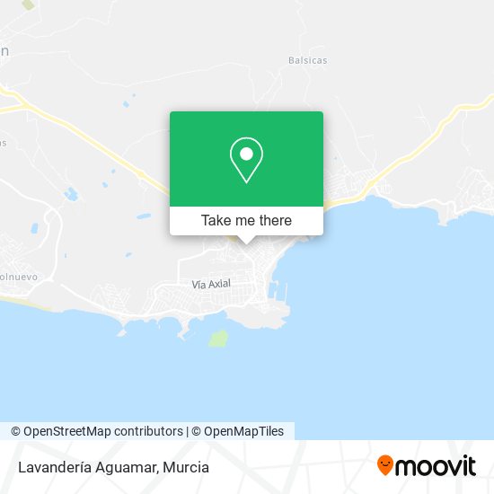 Lavandería Aguamar map