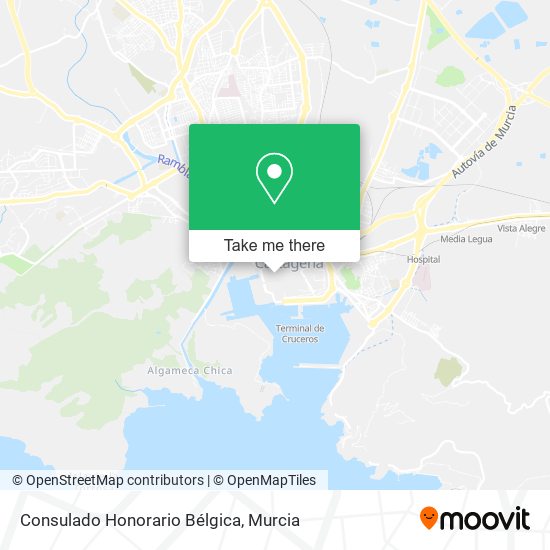 mapa Consulado Honorario Bélgica