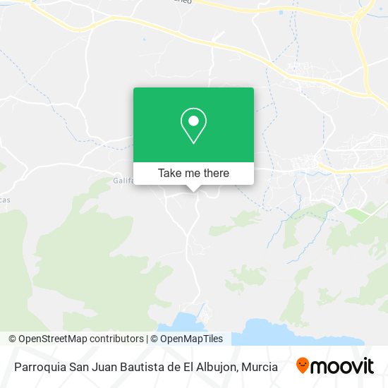 Parroquia San Juan Bautista de El Albujon map