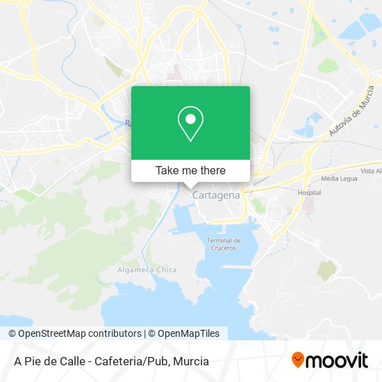 A Pie de Calle - Cafeteria/Pub map