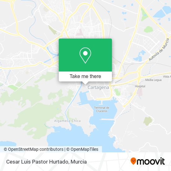 Cesar Luis Pastor Hurtado map