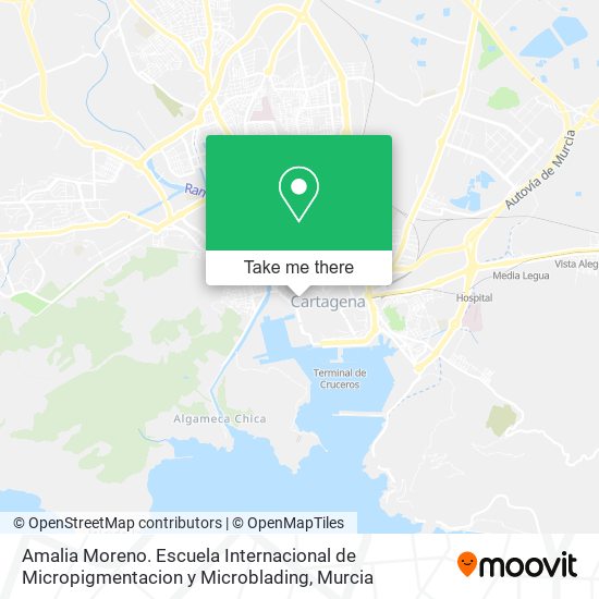 Amalia Moreno. Escuela Internacional de Micropigmentacion y Microblading map