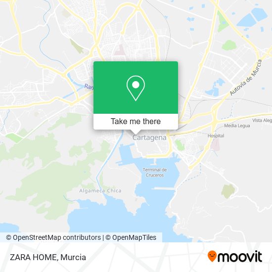 mapa ZARA HOME