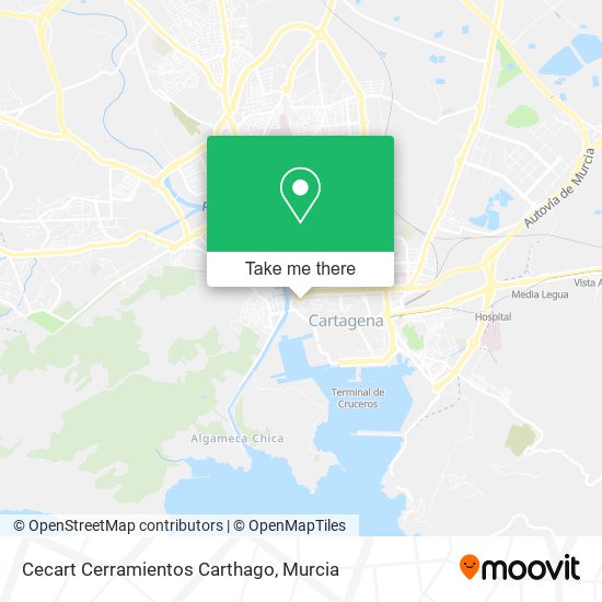 Cecart Cerramientos Carthago map