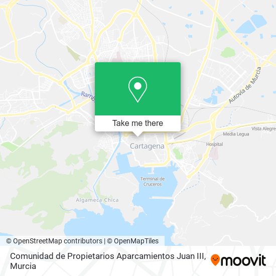 Comunidad de Propietarios Aparcamientos Juan III map