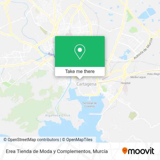 Erea Tienda de Moda y Complementos map