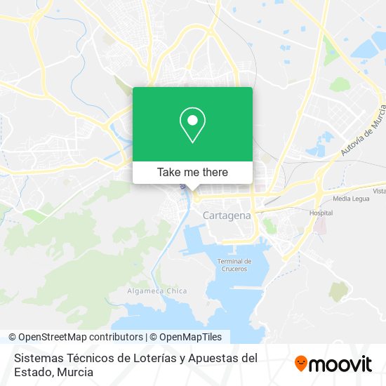 Sistemas Técnicos de Loterías y Apuestas del Estado map