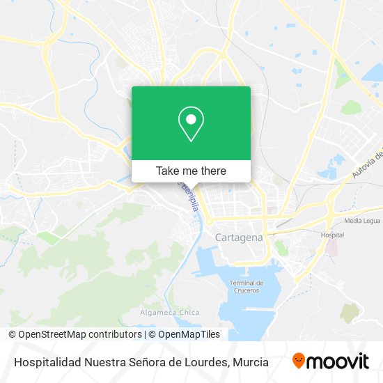 mapa Hospitalidad Nuestra Señora de Lourdes
