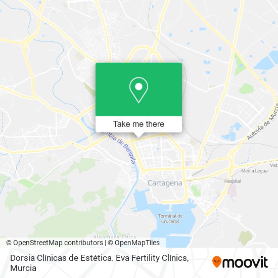 Dorsia Clínicas de Estética. Eva Fertility Clínics map