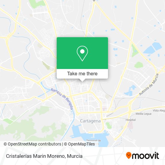 Cristalerías Marin Moreno map