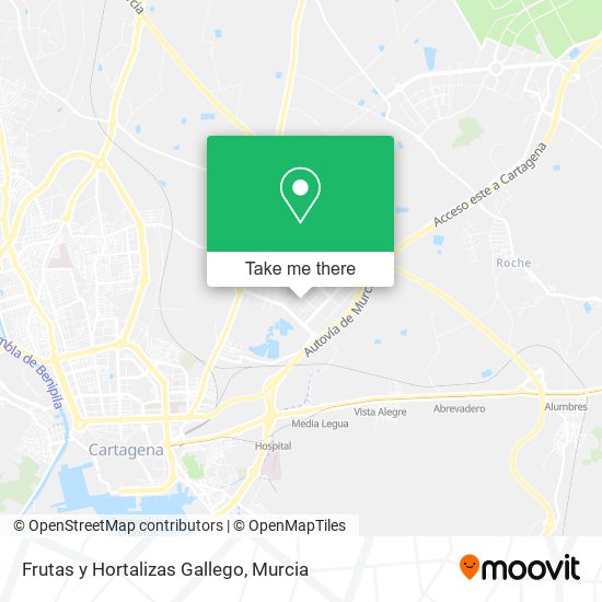 Frutas y Hortalizas Gallego map
