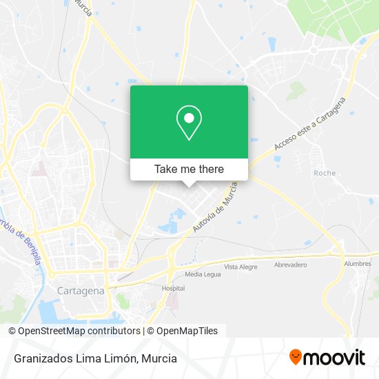 Granizados Lima Limón map